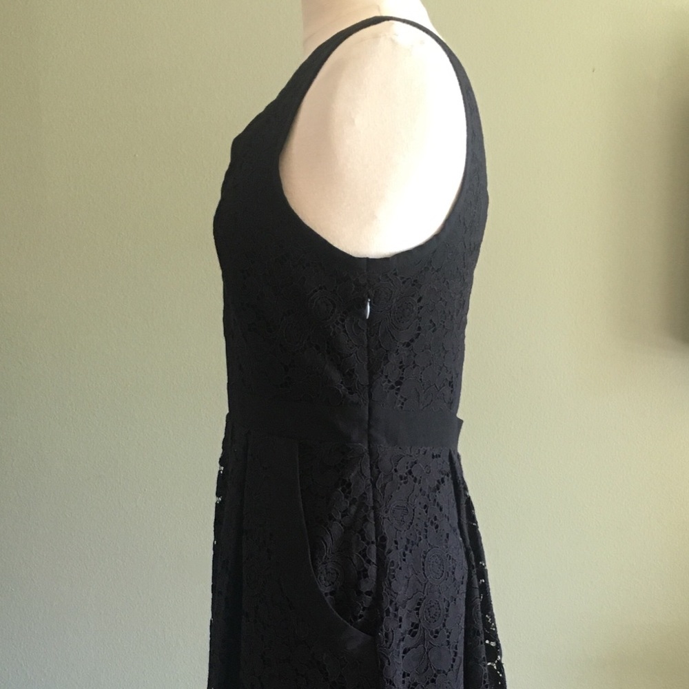 FREE PEOPLE black lace mini dress - Picture 5 of 8